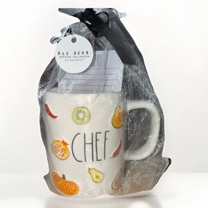 Rae Dunn Chef Mug - Recipe pad and pencils included!